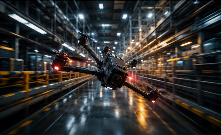 DJI FPV drone used for dynamic cinematic commercial footage